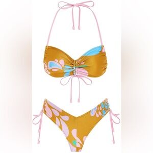 ZIMMERMANN Teddy Ruched Side Bikini